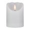 Northlight 4" LED White Flameless Battery Operated Wax Candle